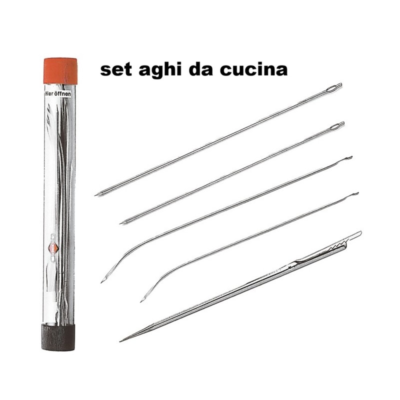 SET 5 AGHI DA CUCINA INOX