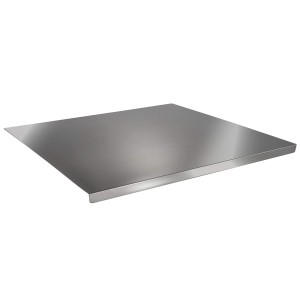 TAGLIERE INOX cm 60x40 c/bordo  - 3781060 | Novalberghiera