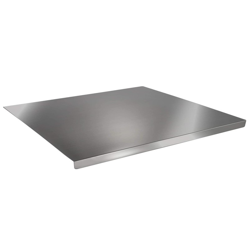 TAGLIERE INOX cm 60x40 c/bordo  - 3781060 | Novalberghiera