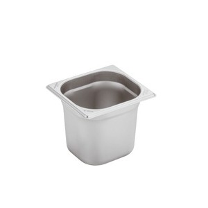 VASCA GN INOX 1/6 cm17,6x16x15h  - 3086015 | Novalberghiera
