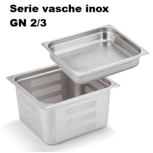 VASCA INOX FORATA GN 2/3  - 3090999 | Novalberghiera