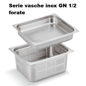 VASCA INOX FORATA GN 1/2  - 3091999 | Novalberghiera