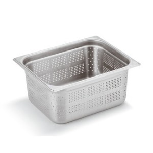 VASCA INOX FORATA GN 1/2x15h  - 3091015 | Novalberghiera