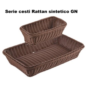 SERIE CESTI RATTAN GN MARRONE