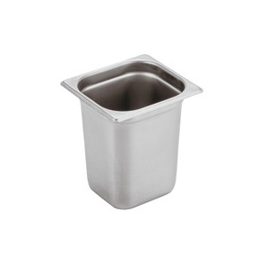 VASCA GN INOX 1/6 cm17,6x16x20h  - 3086020 | Novalberghiera