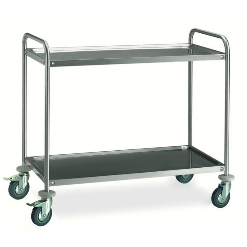 CARRELLO INOX 2P 100x50  - 2361281 | Novalberghiera
