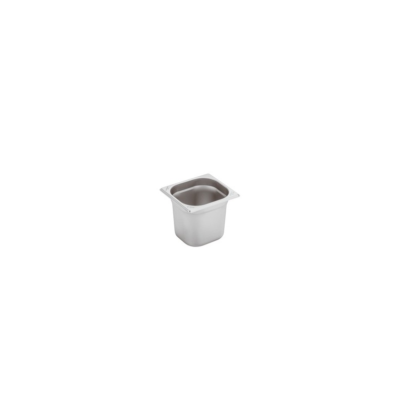 VASCA GN INOX 1/6 cm17,6x16x15h  - 3086015 | Novalberghiera