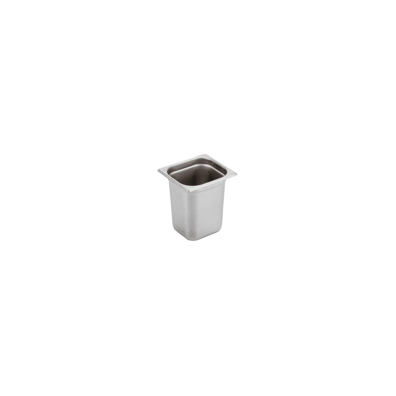 VASCA GN INOX 1/6 cm17,6x16x20h  - 3086020 | Novalberghiera