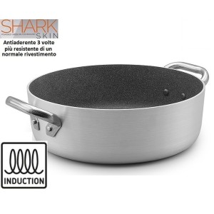 CASSERUOLA BASSA SHARK INDUZ.cm28  - 1684028 | Novalberghiera