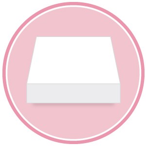 N. 2 BASI CAKE DESIGN cm.10x10x5h  - 543010 | Novalberghiera