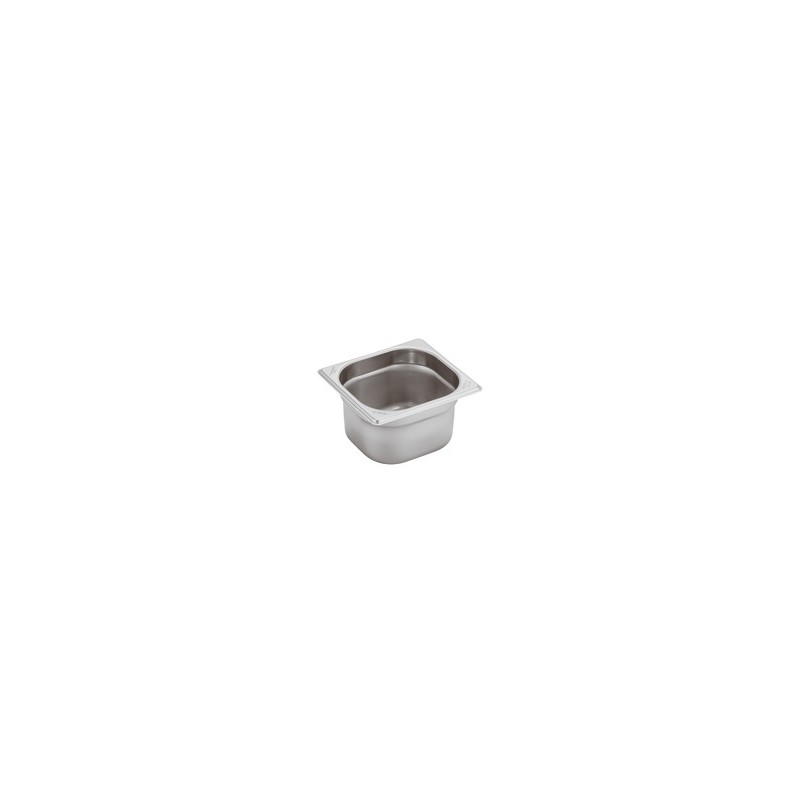 VASCA GN INOX 1/6 cm17,6x16x10h  - 3086010 | Novalberghiera
