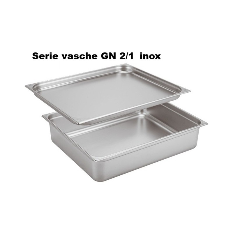 VASCA GN INOX 2/1 cm 65x53  - 3080999 | Novalberghiera