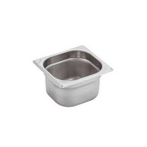 VASCA GN INOX 1/6 cm17,6x16x10h  - 3086010 | Novalberghiera