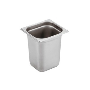 VASCA GN INOX 1/6 cm17,6x16x20h  - 3086020 | Novalberghiera