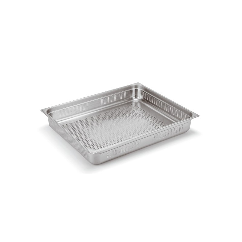 VASCA INOX FORATA GN 2/1x10h  - 3088010 | Novalberghiera