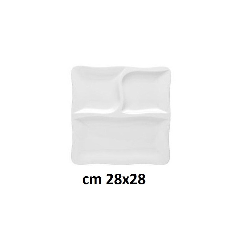 GOURMET PIATTO 3SC.cm 28x28  - 2520000 | Novalberghiera