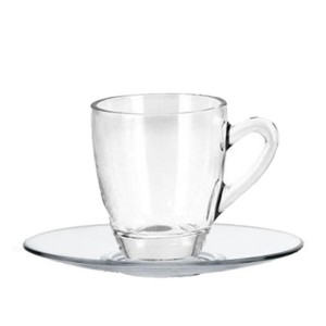 CONFEZIONE N.4 TAZZE DOMINO CON PIATTINO cl.13  - 1890001 | Novalbergh