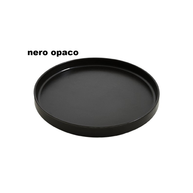 MATT NERO PIATTO BORDINO cm 28