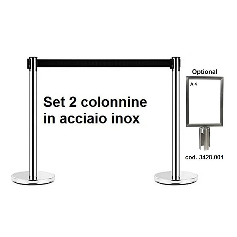 SET.2 COLONNE INOX C/N  - 3428000 | Novalberghiera