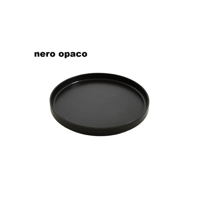 MATT NERO PIATTO BORDINO cm 20