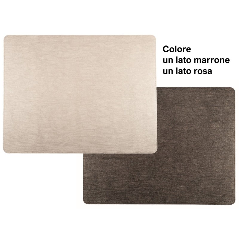 TOVAGLIETTE cm 44x34 marrone/rosa