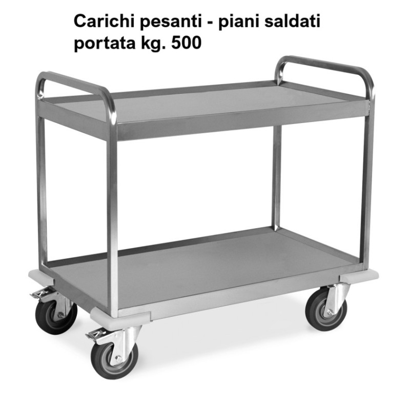 CARRELLO INOX P.VASCA cm 108x61