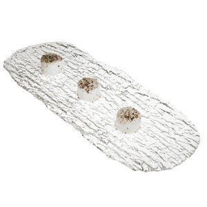 PIATTO VETRO PAROS cm 47x17  - 7001004 | Novalberghiera