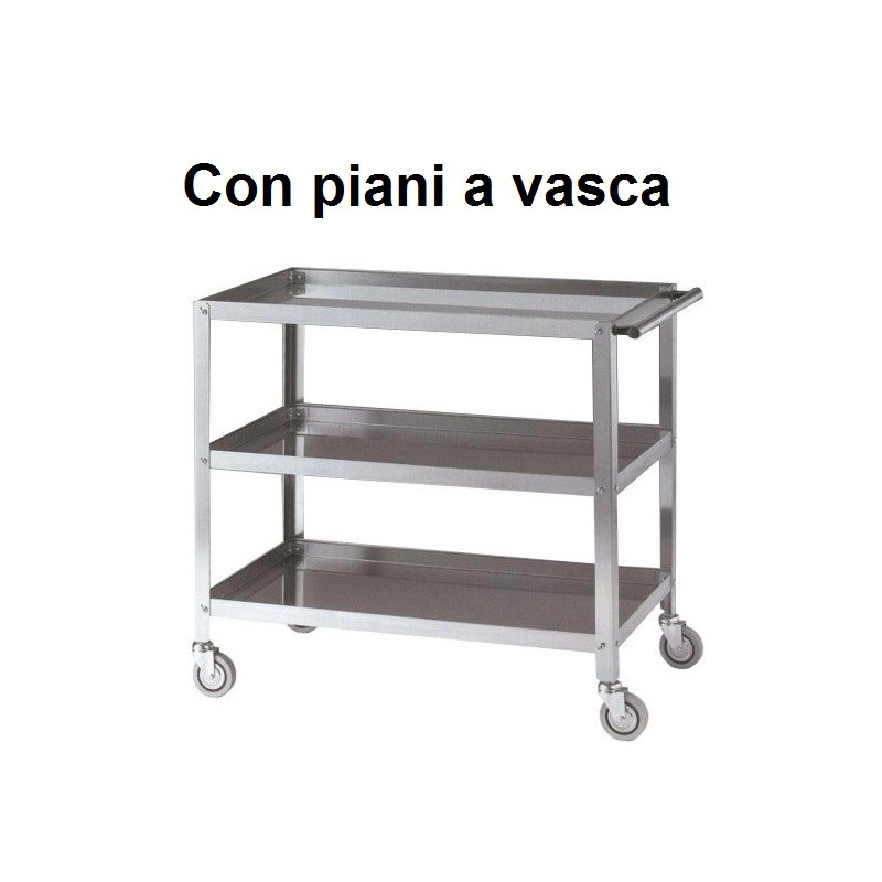 CARRELLI INOX PIANI A VASCA  - 2362999 | Novalberghiera