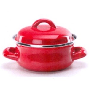 CASS.SMALTO C/COP. cm 12 -rosso  - 252001 | Novalberghiera