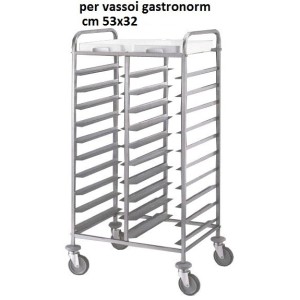 CARRELLO 24 VASSOI GN1/1 80x60