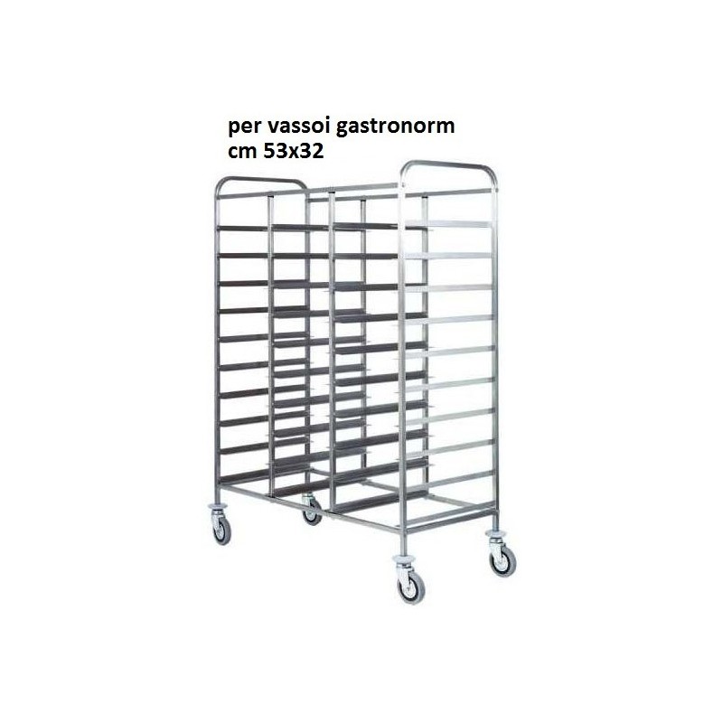 CARRELLO 36 VASSOI GN1/1-116x60  - 2542036 | Novalberghiera