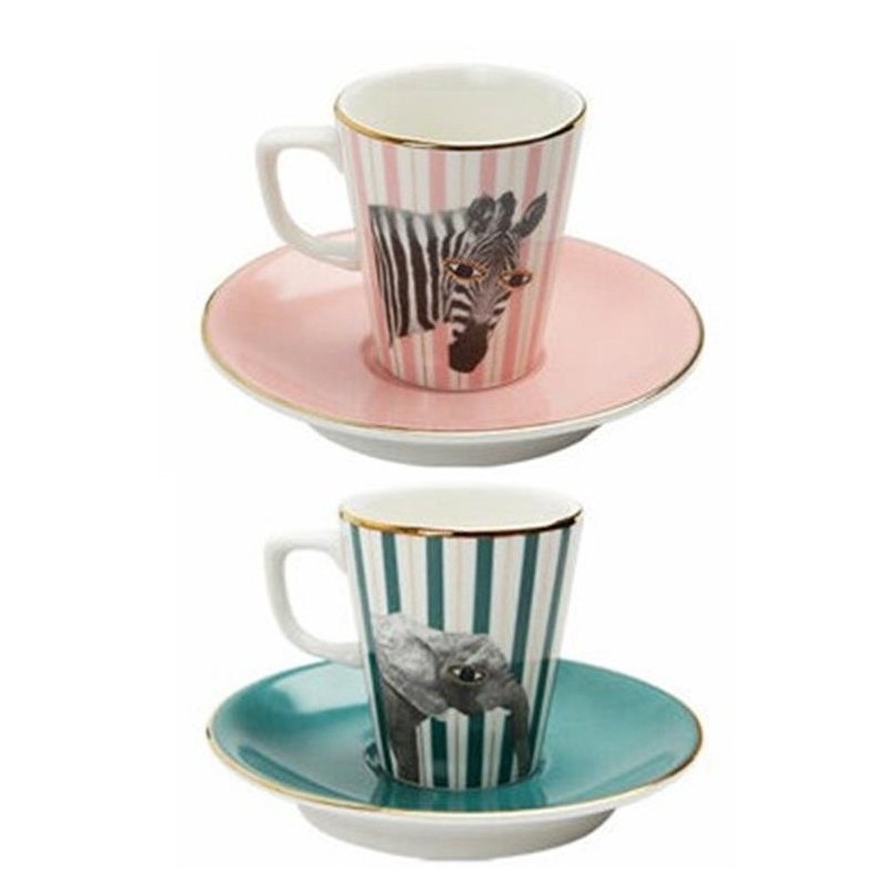 CONF.2 TAZZE ZEBRA-ELEFANTE  - 2572001 | Novalberghiera