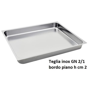 TEGLIA INOX GN 2/1x2h  - 3078002 | Novalberghiera
