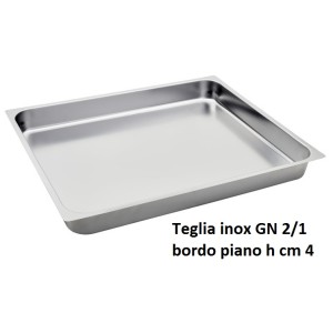 TEGLIA INOX GN 2/1x4h  - 3078004 | Novalberghiera