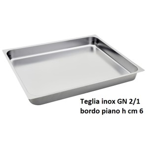 TEGLIA INOX GN 2/1x6,5h  - 3078006 | Novalberghiera