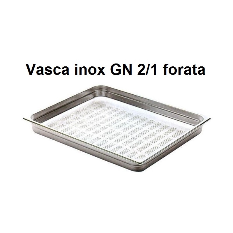 VASCA INOX FORATA GN 2/1  - 3088999 | Novalberghiera