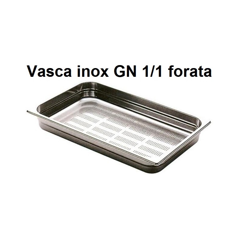 VASCA INOX FORATA GN 1/1  - 3089999 | Novalberghiera