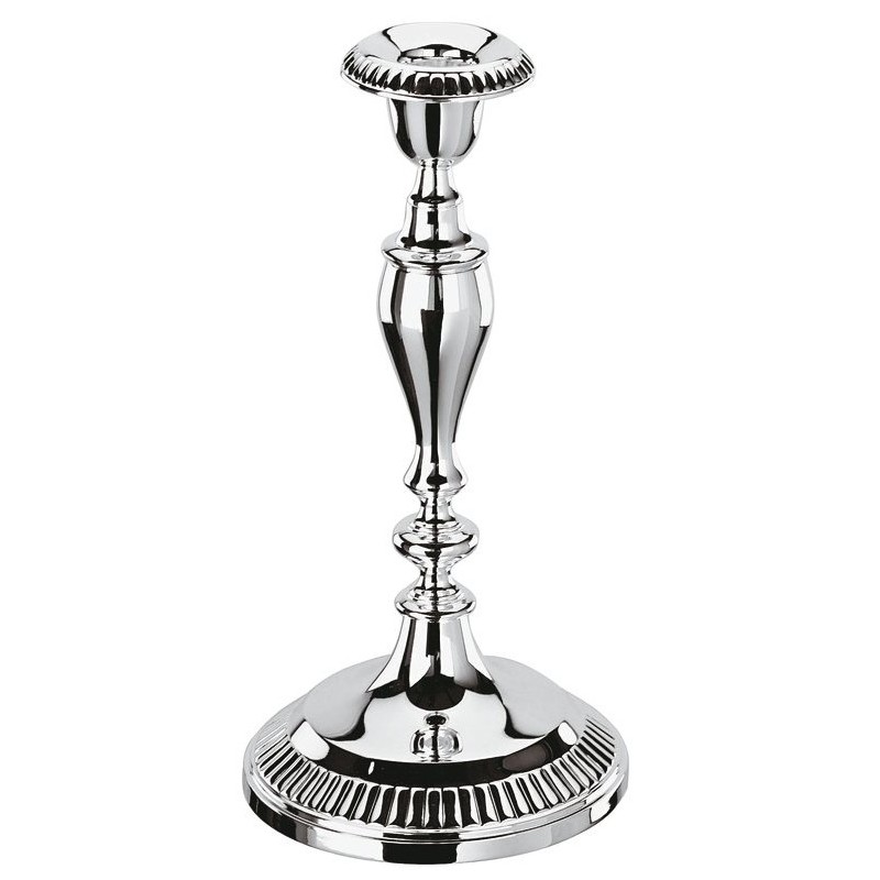CANDELAB.SILVER 1FIAMMA cm22h  - 3524122 | Novalberghiera
