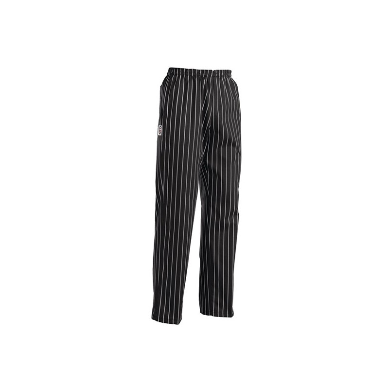 PANT.CUOCO NER/RIG.B.S42-44  - 3546044 | Novalberghiera