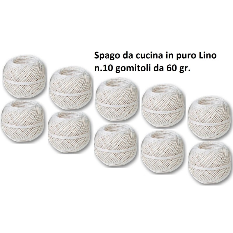N.10 GOMITOLI SPAGO-CUCINA gr.60  - 373026 | Novalberghiera