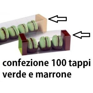 N.100 TAPPI x BOBINA verde/marr  - 4342001 | Novalberghiera