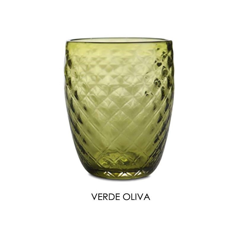 BICCHIERE ANTIGUA VERDE OLIVA cl.31  - 4628010 | Novalberghiera