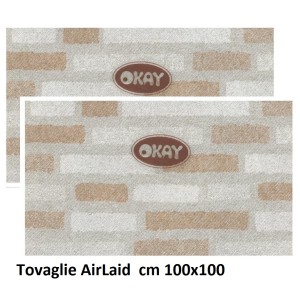 N.100 TOVAGLIE CARAM cm 100x100  - 4724001 | Novalberghiera