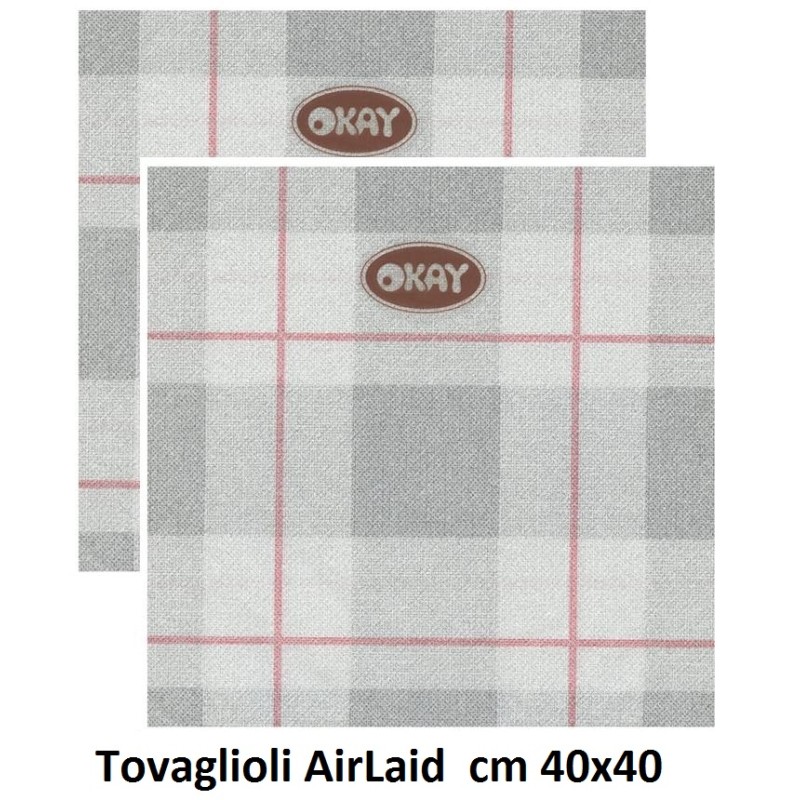 N.900 TOV.li KILT ROSSO 40x40  - 4725011 | Novalberghiera