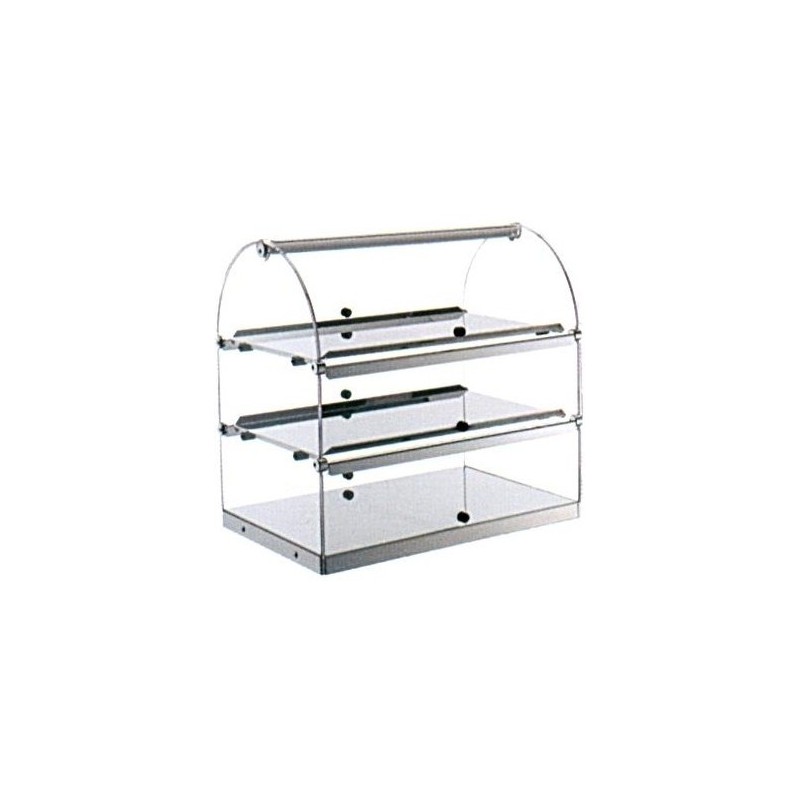 VETRINA 3P INOX T.cm 50x35x50h  - 5178003 | Novalberghiera