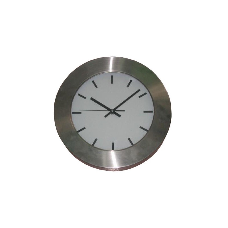OROLOGIO MURO INOX cm 30 -073960  - 5235001 | Novalberghiera