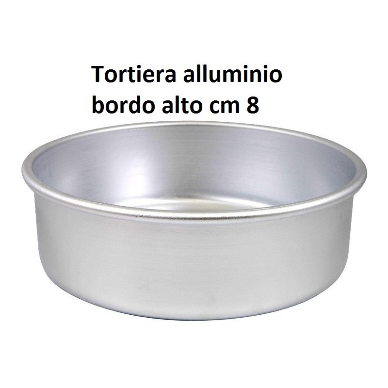 TORTIERA ALLUMINIO CIL. cm 8 h  - 525999 | Novalberghiera