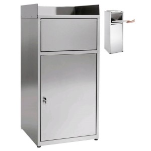 GETTARIFIUTI INOX cm60x60x120h