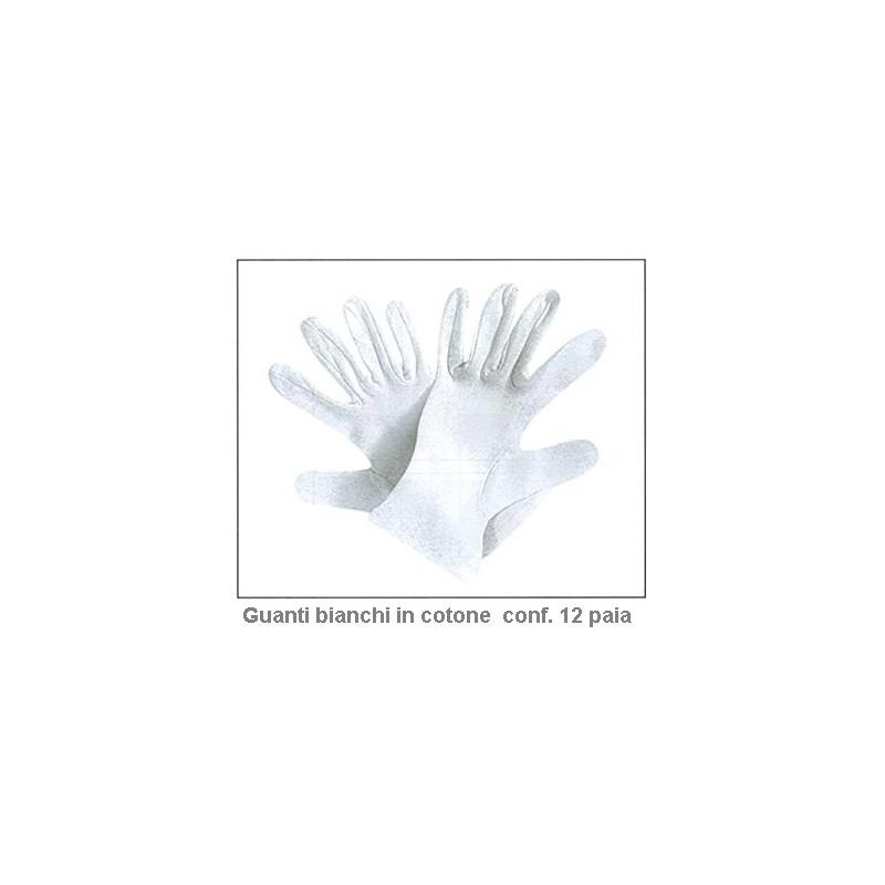 N.12 PAIA GUANTI BIANCHI SERVIZIO  - 619001 | Novalberghiera