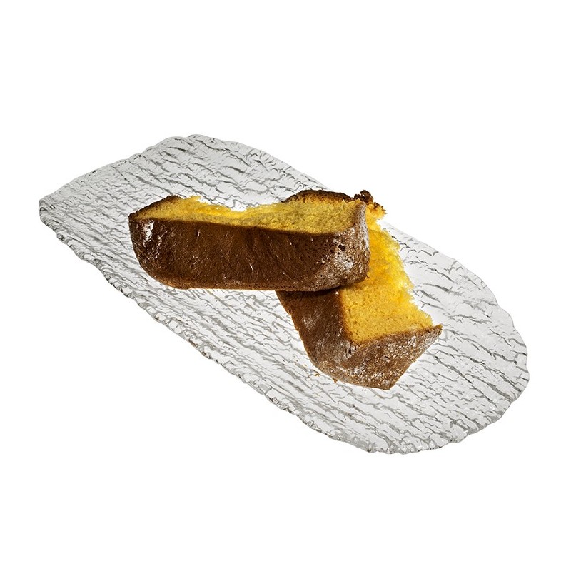 PIATTO VETRO PAROS cm 47x23  - 7001005 | Novalberghiera